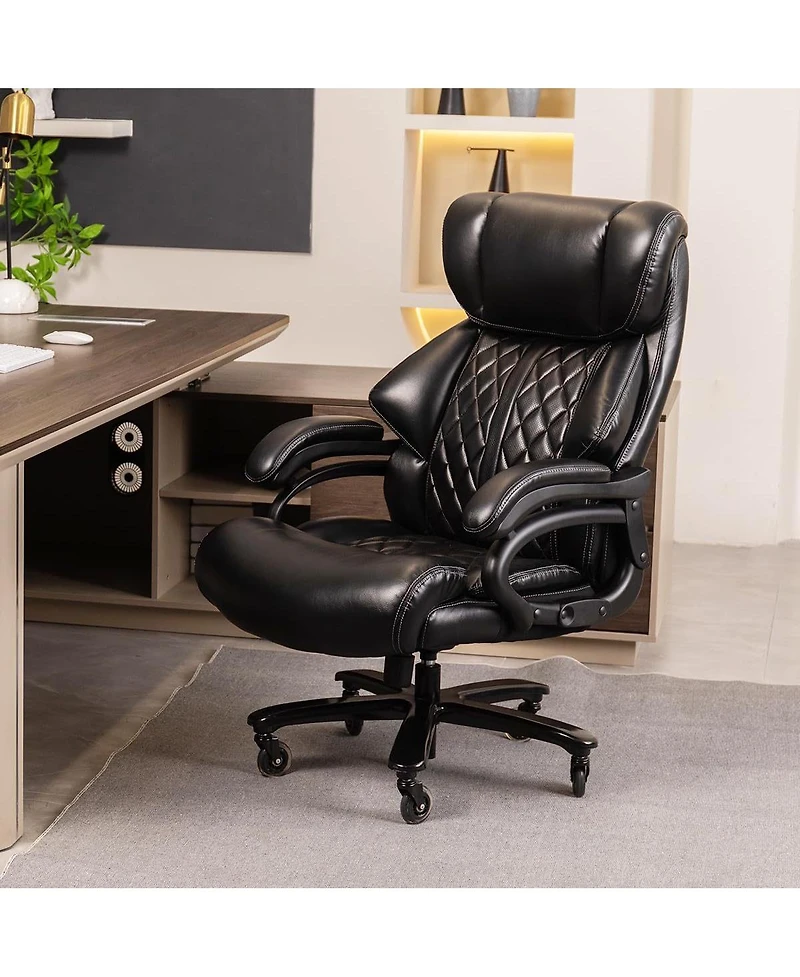 Streamdale Furniture 500lbs Big and Tall Office Chair for Heavy People Executive Computer Desk Chair