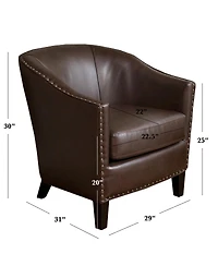 Streamdale Furniture Plush Club Chair with Studded Accents