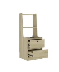 Streamdale Furniture Smart Nightstand with Charging Station, Light, Bookshelf & Storage