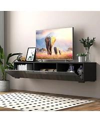 Streamdale Furniture Modern Entertainment Center with Storage Media Console for Living Room