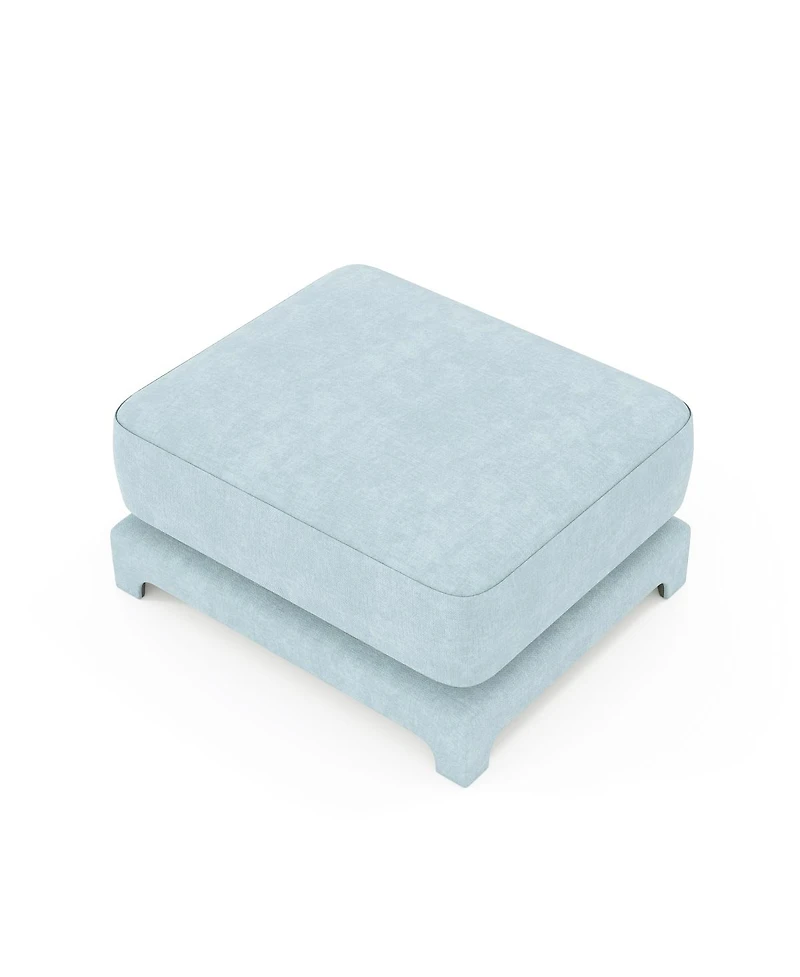 Streamdale Furniture Exquisite Chenille Sofa with Tufted Arms and Lumbar Support