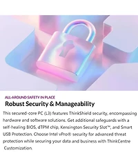 Lenovo ThinkCentre M70q Mff Desktop Intel Core Ultra 5 32GB Ram Intel Graphics 1TB Ssd Storage Windows 11 Pro