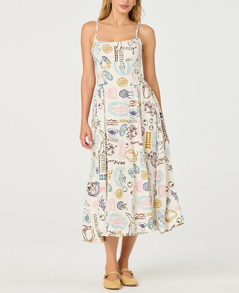 Astr the Label Women's Ansley Square Neck Dress