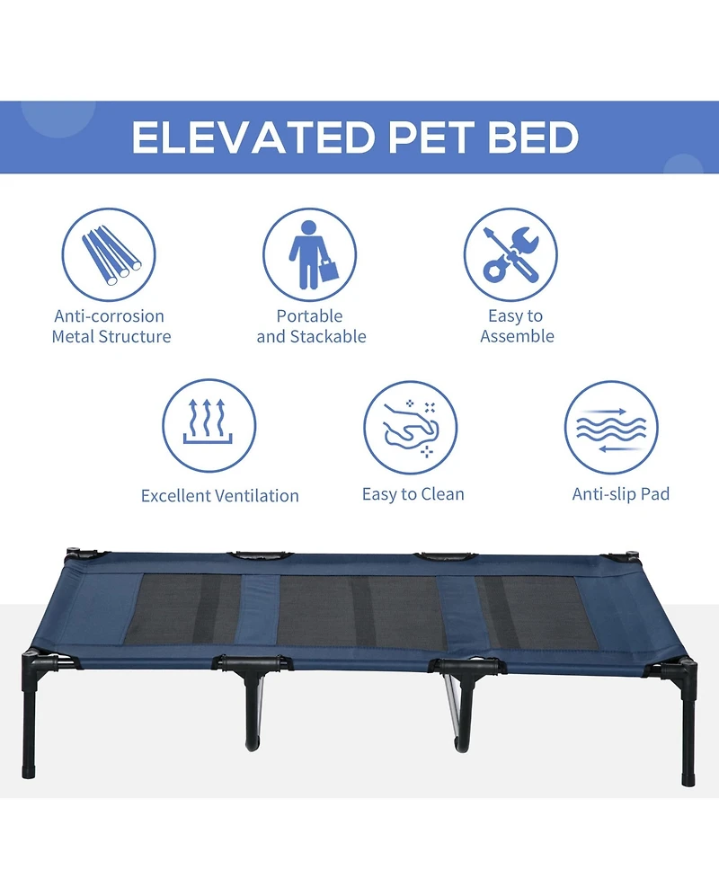 Zeus & Ruta 48"×36" Portable Elevated Pet Cot
