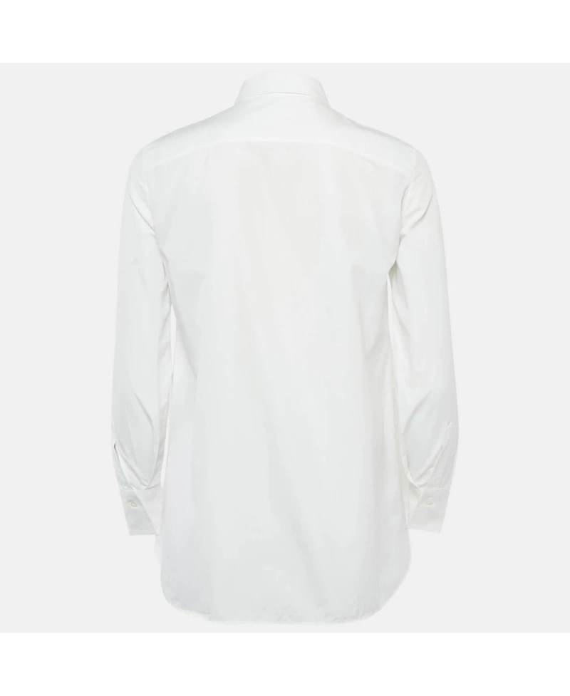 Pre-Owned Brunello Cucinelli Women's White Cotton Buttoned Shirt