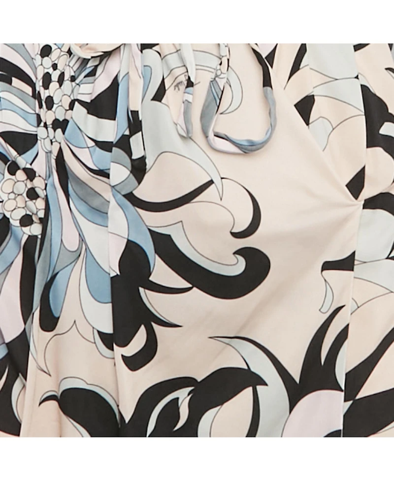 Pre-Owned Emilio Pucci Women's Pink/blue Printed Jersey Top