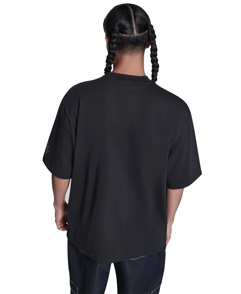 Converse Men's Short-Sleeve Mock Neck T-Shirt