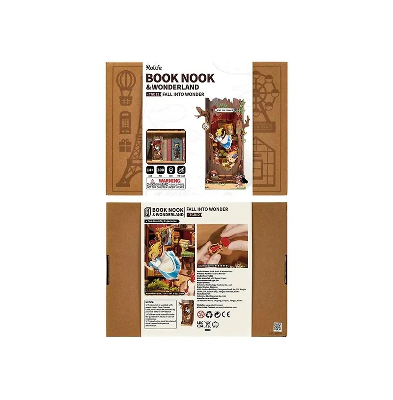 Flash Popup Diy 3D Book Nook Kit: Fall into Wonder 300 pieces