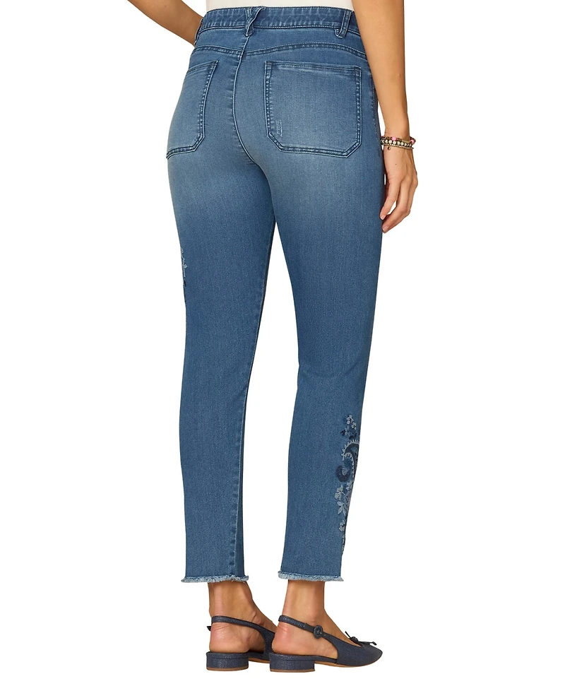 Democracy Petite High Rise Seamless Ankle Skimmer Jeans