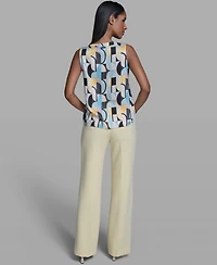 Karl Lagerfeld Paris Women's V-Neck Sleeveless Camisole