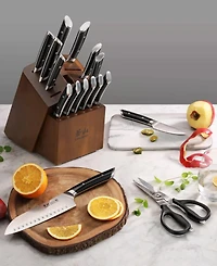 Cangshan Helena Series Steel 17-Pc. Knife Block Set