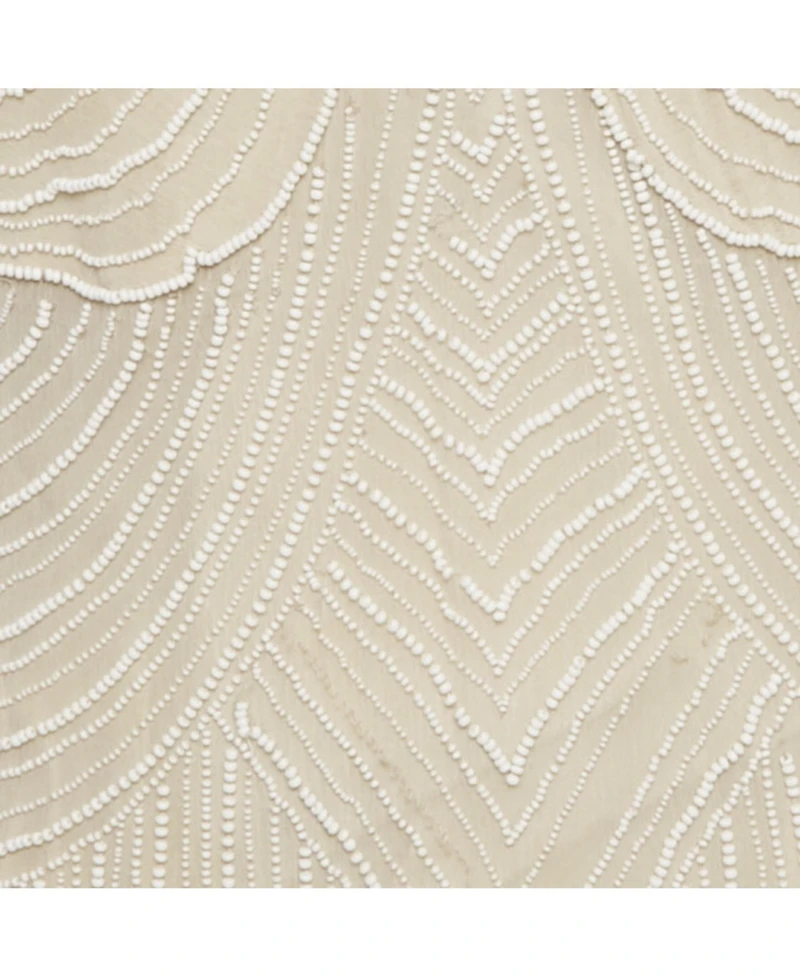 Pre-Owned Stella Mccartney Women's Beige Silk Chiffon Beaded Mini Dress