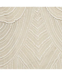 Pre-Owned Stella Mccartney Women's Beige Silk Chiffon Beaded Mini Dress