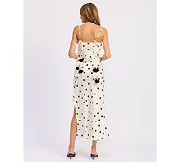 En Saison Women's Abigail Cowl Neck Maxi Slip Dress