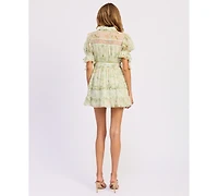 En Saison Women's Paloma Short-Sleeve Mini Dress