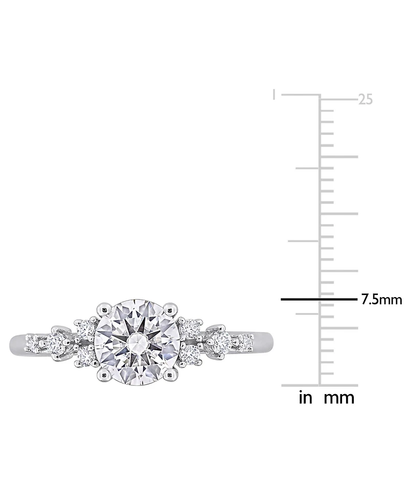 Macy's Moissanite (1 ct. t.w.) Ring in Sterling Silver