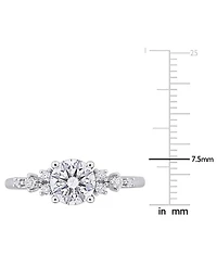 Macy's Moissanite (1 ct. t.w.) Ring in Sterling Silver