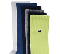 Tommy Hilfiger Men's Cushion Sole Sports Crew Socks, 6-Pack
