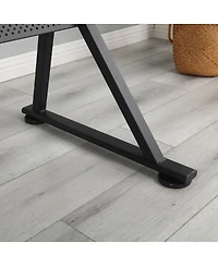 Streamdale Furniture Adjustable Drawing Drafting Table Desk with 2 Drawers & Stool (Black)