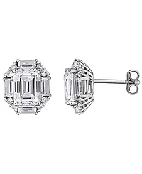 Macy's Moissanite (5 ct. t.w.) Stud Earrings in Sterling Silver