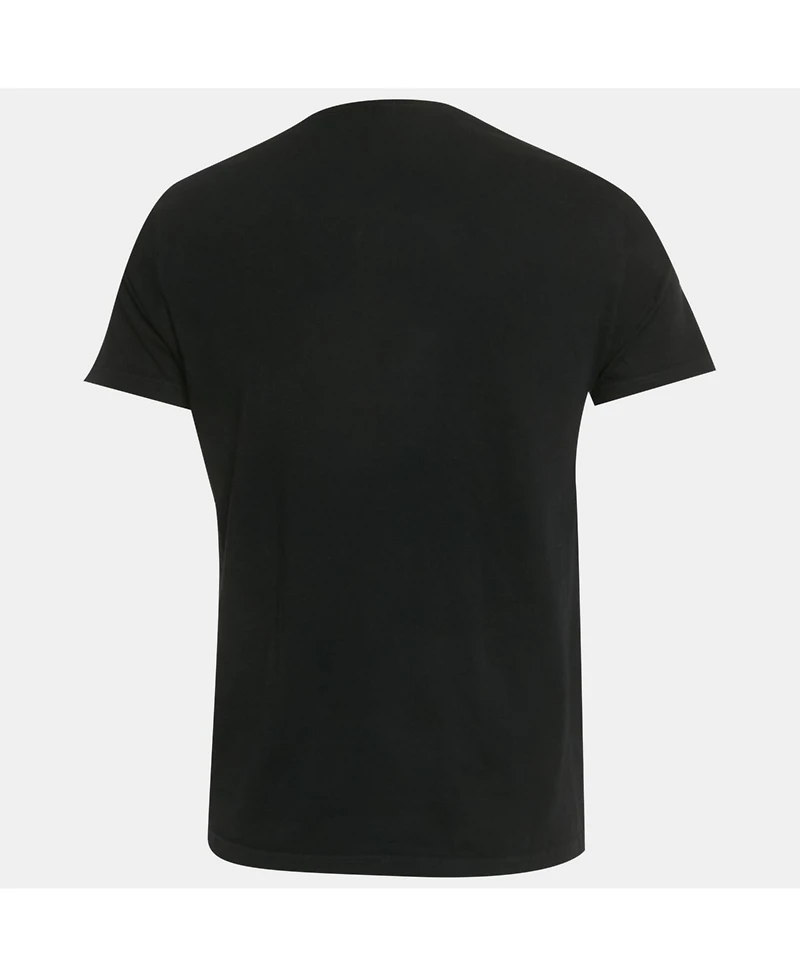 Pre-Owned Alexander Mcqueen Men's Black Graffiti Logo Printed Cotton T-Shirt