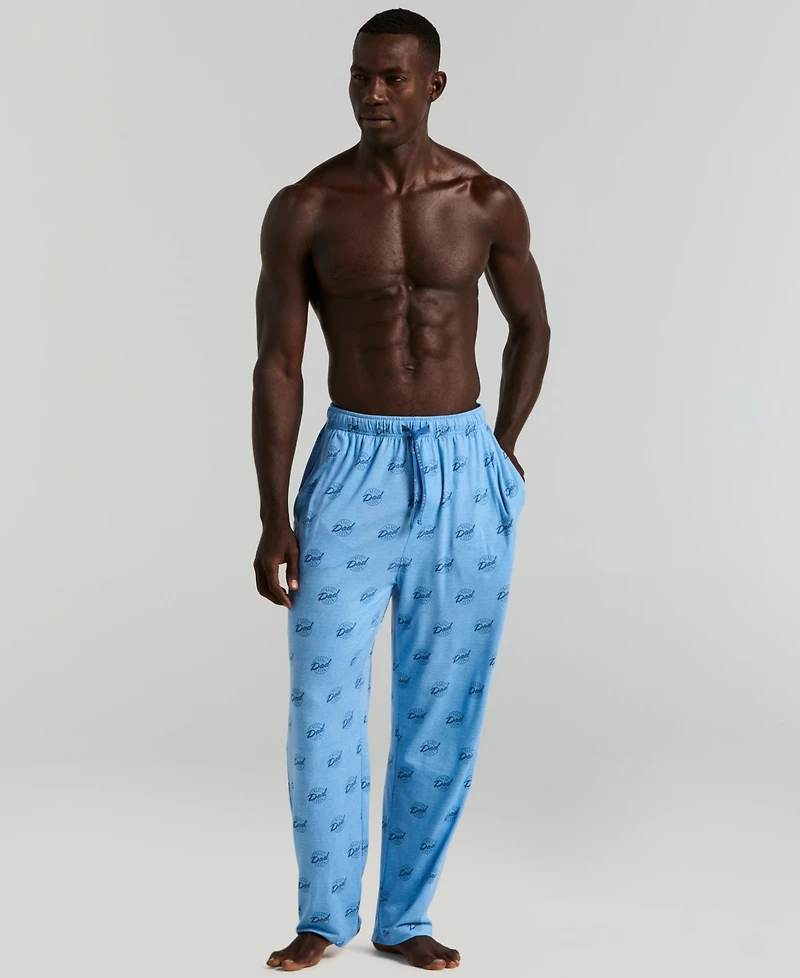 Perry Ellis Portfolio Men's Best Dad Patterned Sleepwear Pants