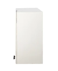 Streamdale Furniture Wall Cabinet with Arched Glass Door and Adjustable Shelves