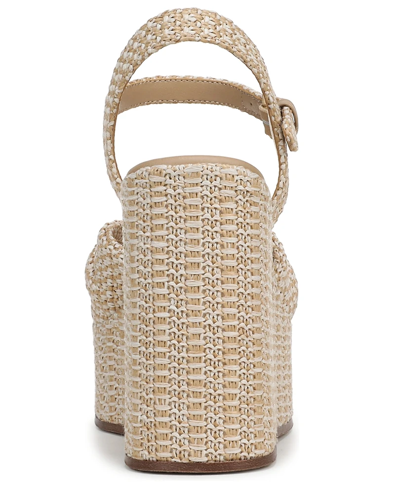 Circus Ny by Sam Edelman Women's Joanne Platform Raffia Wedge Sandals