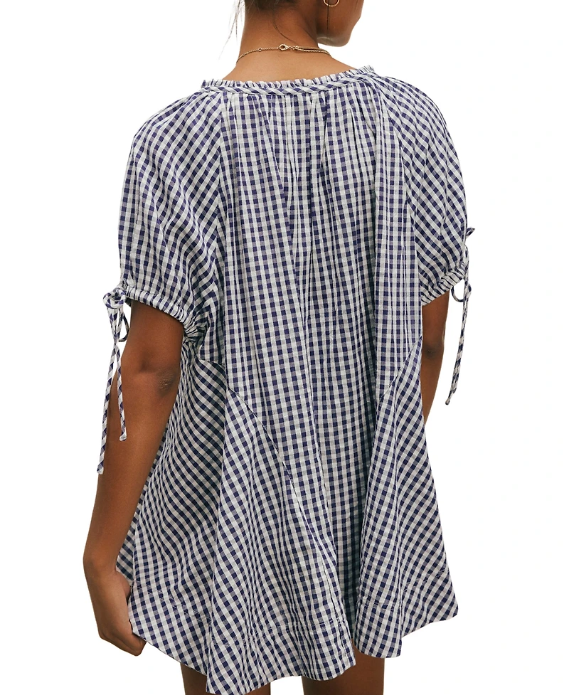 Free People Women's Farley Gingham Tunic Top