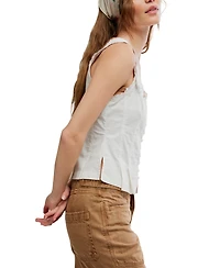 Free People Women's Bridgette Corset Scoop Neck Solid Top