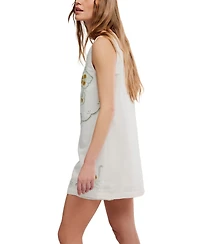 Free People Women's Electric Garden Boat Neck Mini Dress