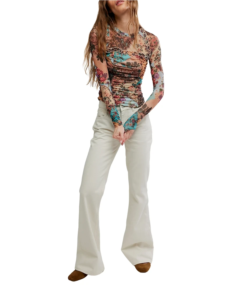 Free People Women's Ariana Long-Sleeve Top