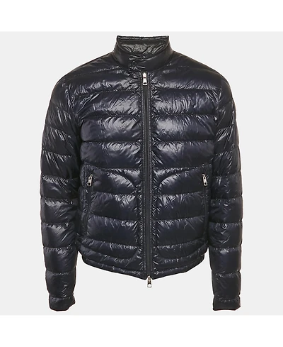 Pre-Owned Moncler Men's Navy Blue Nylon Down Puffer Jacket