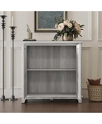 Streamdale Furniture Elegant sideboard with 2 acrylic mirrored doors, laminate & Mdf