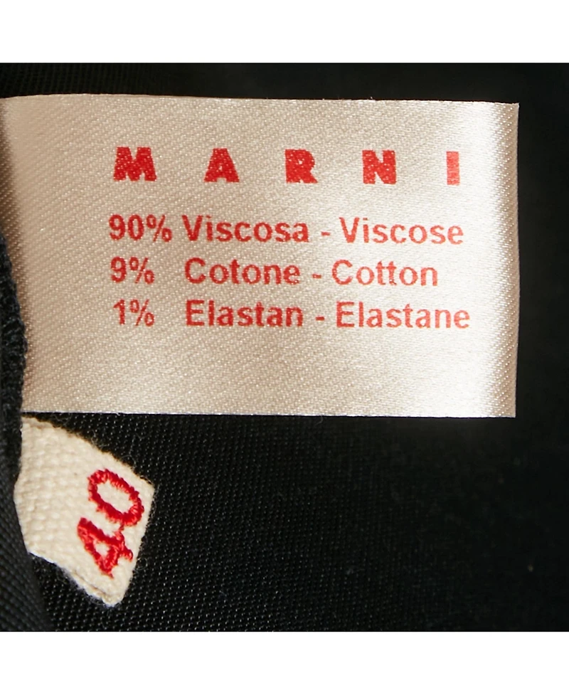 Pre-Owned Marni Women's Black Knit Cropped Leggings