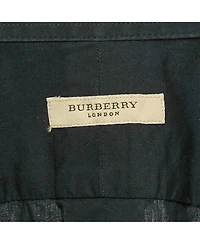 Pre-Owned Burberry Men's Navy Blue Cotton Short Sleeve Shirt