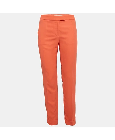 Pre-Owned Stella Mccartney Women's Pink Crepe Trousers