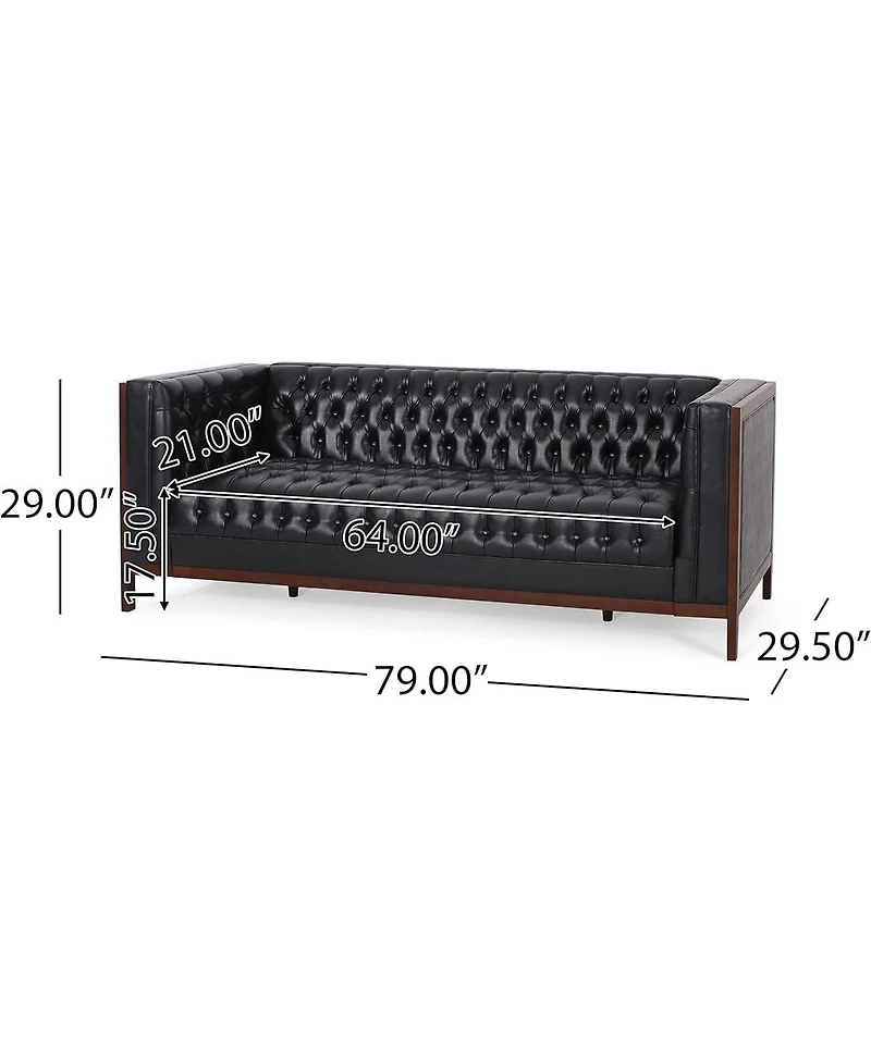 Streamdale Furniture Contemporary Upholstered Sofa with Button-Tufted Diamond Stitching