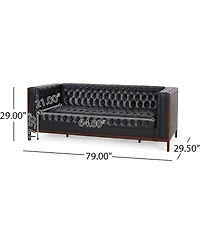 Streamdale Furniture Contemporary Upholstered Sofa with Button-Tufted Diamond Stitching
