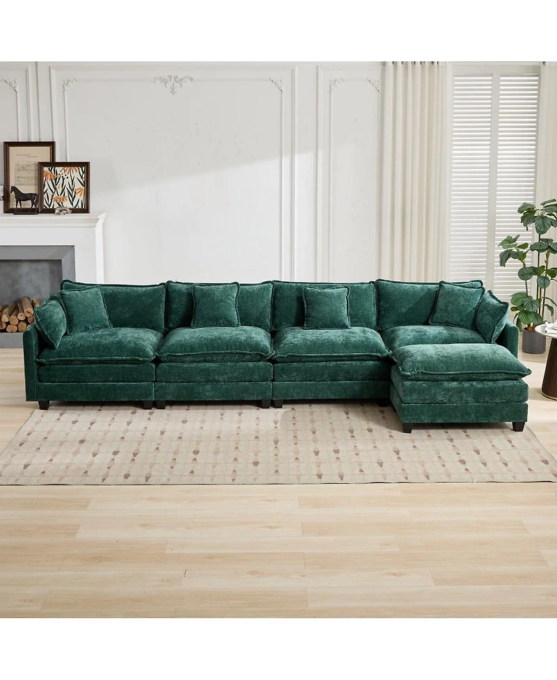 Streamdale Cloud Couch: Skin-friendly Chenille, Cloud-like Comfort, Modular Design