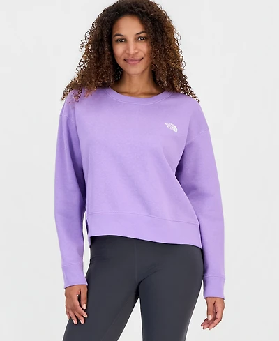 The North Face Women's Evolution Cotton Half Dome Logo Crop Sweatshirt