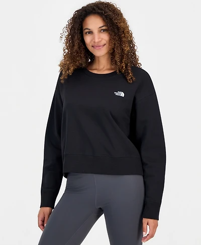 The North Face Women's Evolution Cotton Half Dome Logo Crop Sweatshirt