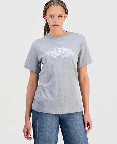 The North Face Women's Evolution Sparkle Short Sleeve Graphic Cotton T-Shirt