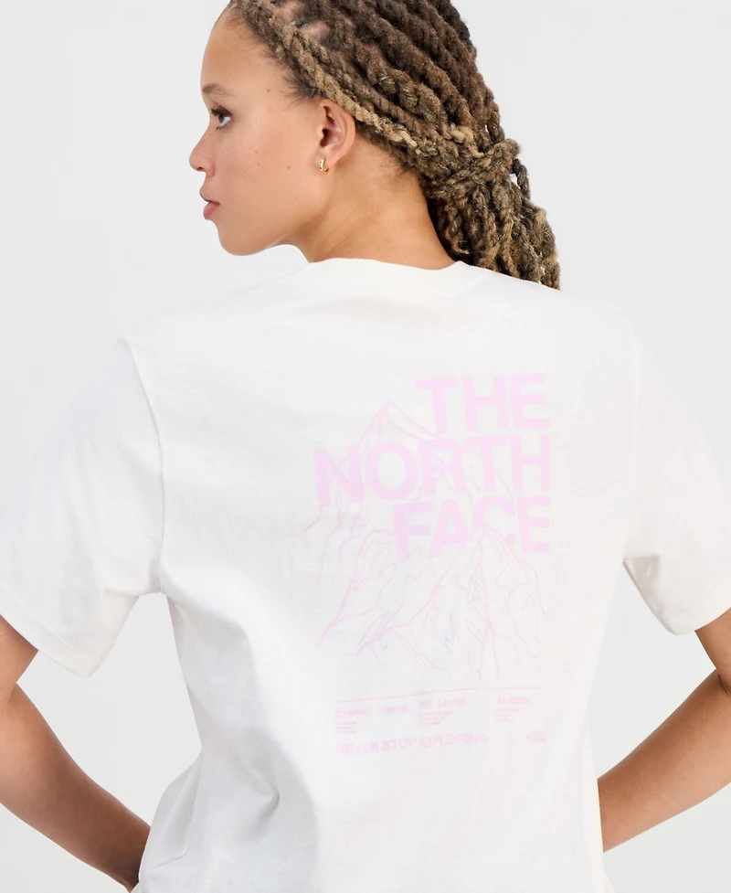 The North Face Women's Evolution Peaks Graphic Cotton T-Shirt
