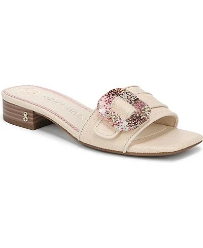 Sam and Libby Women's Kandie Low Block Heel Slides Sandals