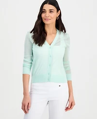 I.n.c. International Concepts Petite Button-Front Cardigan, Exclusively at Macy's