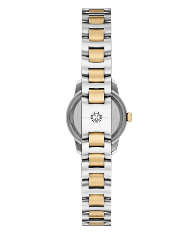 Tory Burch Women's The Miller Round Mini Quartz Two-Hand Two-Tone Stainless Steel Watch, 22mm