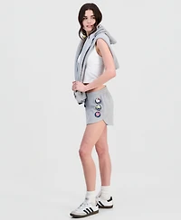 Love Tribe Juniors' Hello Kitty Sailor Friends High-Rise Graphic Fleece Shorts