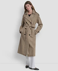 Dkny Women's Double Breasted Belted Trench Coat