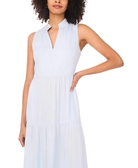 Vince Camuto Women's Split-Neck Sleeveless Maxi Dress